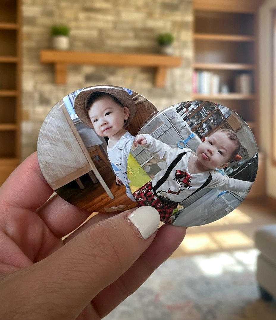 2.25 inch  Circle Personalized Magnets x6